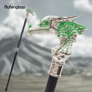 MedicareCoverages™ Emerald Crest Style Cane – Designer Display Piece with Ornate Handle & Polished Ivory Shaft